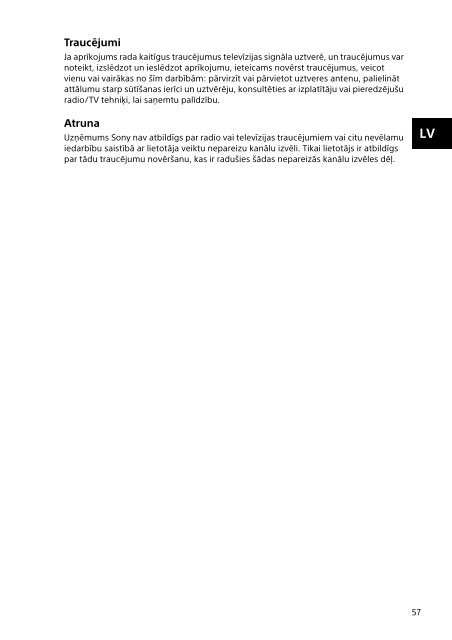 Sony SVP1321L1E - SVP1321L1E Documents de garantie Lituanien