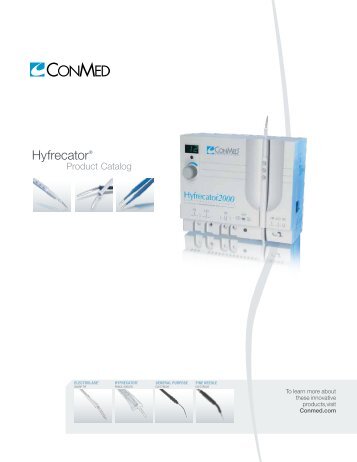 Hyfrecator Catalog