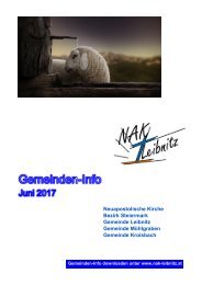 Gemeindeinfo Juni 2017