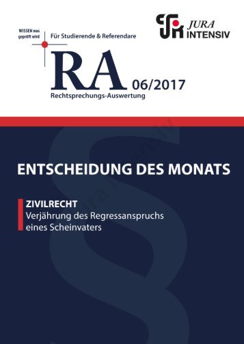 RA 06/2017 - Entscheidung des Monats