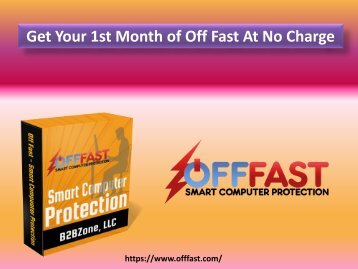 Get Your 1st Month of Off Fast At No Charge