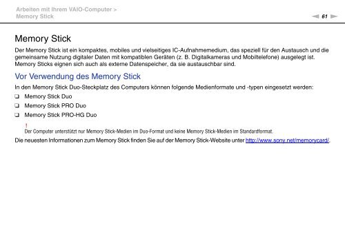 Sony VPCL14S1R - VPCL14S1R Mode d'emploi Allemand