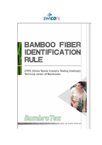 Bamboo Fiber Identification Rule - Swicofil