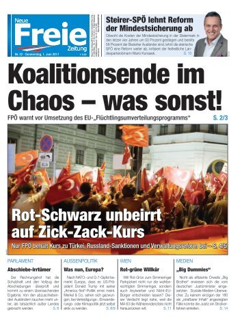 Koalitionsende im Chaos - was sonst!