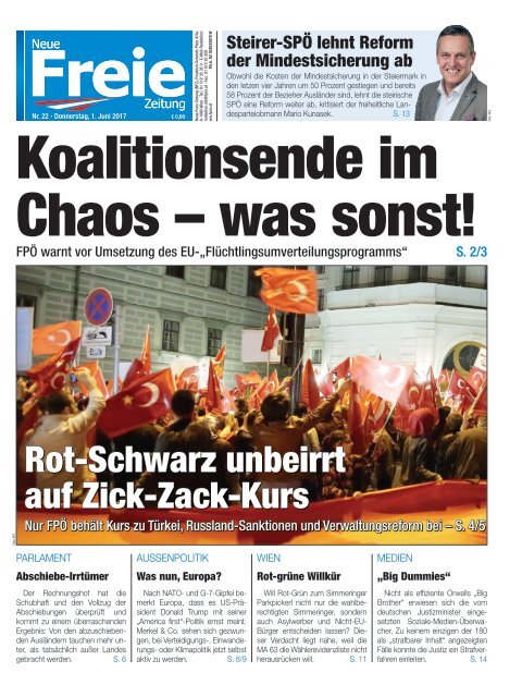 Koalitionsende im Chaos - was sonst!