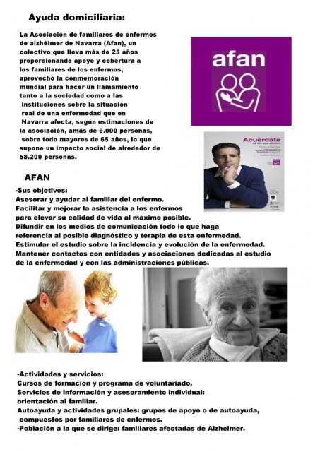 revista de recursos sanitarios y sociales para los familiares de enfermos de alzheimer. 