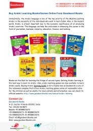 Buy Arabic Learning Books-Games Online From Goodword Books