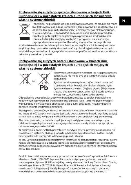 Sony SVT1312V1E - SVT1312V1E Documents de garantie Roumain