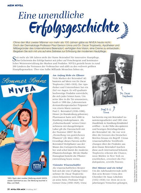 NIVEA FÜR MICH Magazin – Frühling 2017