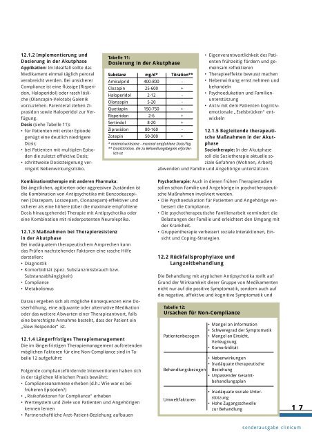 Schizophrenie Medikamentöse Therapie - Medizin Akademie