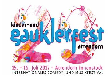 Kinder- und Gauklerfest Attendorn 2017 - Programmheft