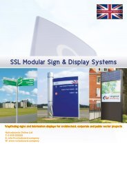Modular Sign & Display Systems brochure