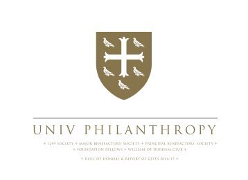 Univ Philanthropy