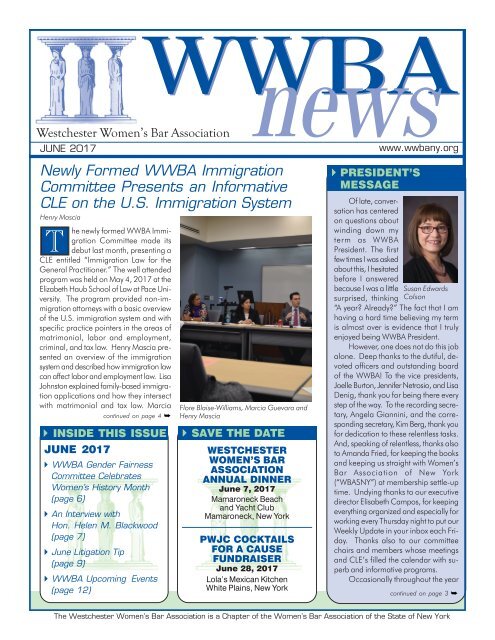 WWBA June 2017 Newsletter - M
