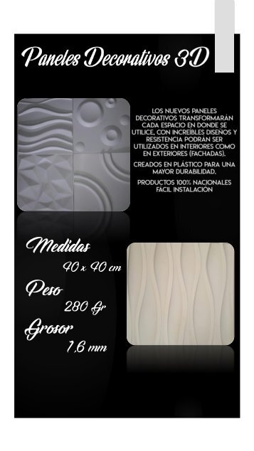 Broshure Paneles Decorativos 3D