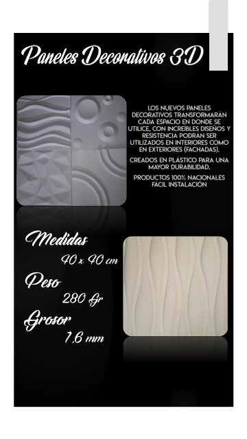 Broshure Paneles Decorativos 3D