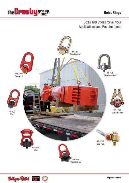 1-8; 1.29 Thread Length; 10,000 lbs Rating Load; 6.52 Overall Length Hoist Ring 