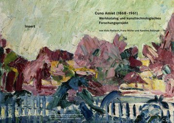 Cuno Amiet (1868â€“1961) Insert - SIK-ISEA