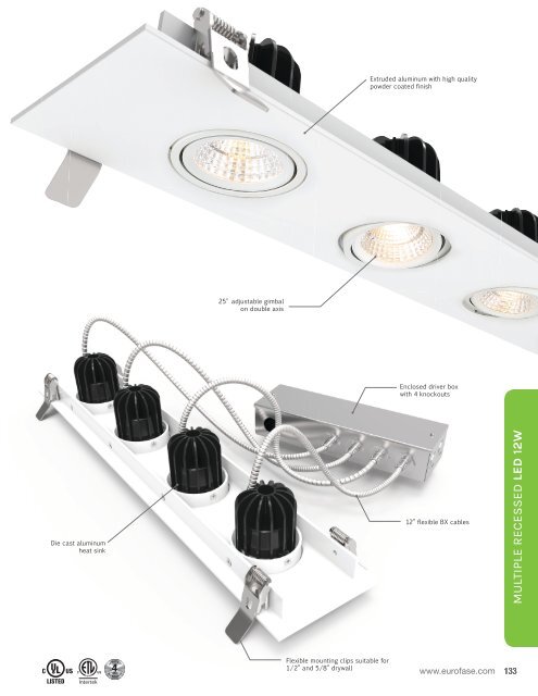 Eurofase lighting 2017 Multiple Recessed