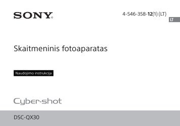 Sony DSC-QX30 - DSC-QX30 Mode d'emploi Lituanien