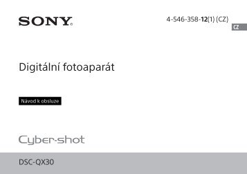 Sony DSC-QX30 - DSC-QX30 Mode d'emploi TchÃ¨que