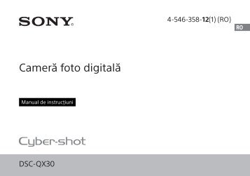 Sony DSC-QX30 - DSC-QX30 Mode d'emploi Roumain