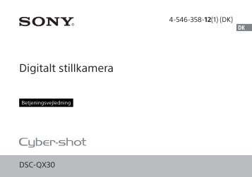 Sony DSC-QX30 - DSC-QX30 Mode d'emploi Danois