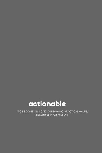 Actionable