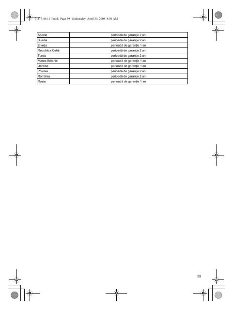 Sony VGX-TP3Z - VGX-TP3Z Documents de garantie Polonais