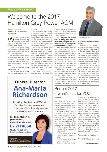 Hamilton Grey Power June 2017