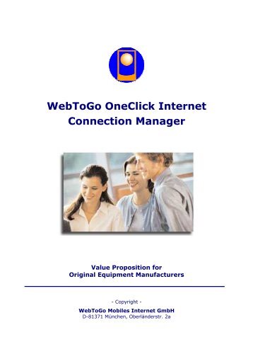 WebToGo OneClick Internet Connection Manager