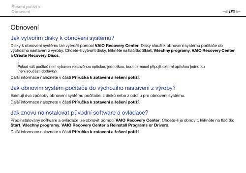 Sony VPCS11M1E - VPCS11M1E Mode d'emploi Tch&egrave;que