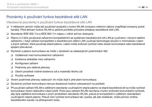 Sony VPCS11M1E - VPCS11M1E Mode d'emploi Tch&egrave;que