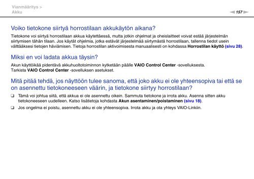 Sony VPCS11M1E - VPCS11M1E Mode d'emploi Finlandais