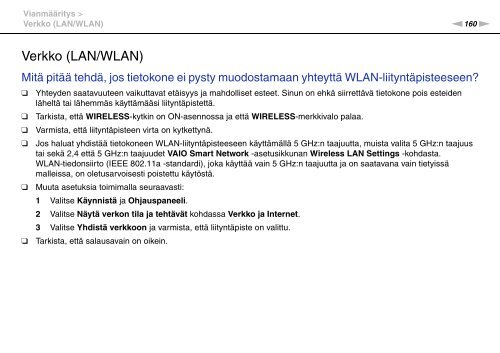 Sony VPCS11M1E - VPCS11M1E Mode d'emploi Finlandais