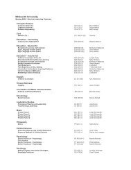 Spring 2010S-L Course List (PDF) - Whitworth University