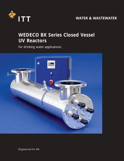WEDECO BX Series Closed Vessel UV Reactors