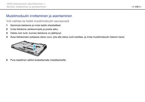 Sony VGN-CS31SR - VGN-CS31SR Mode d'emploi Finlandais