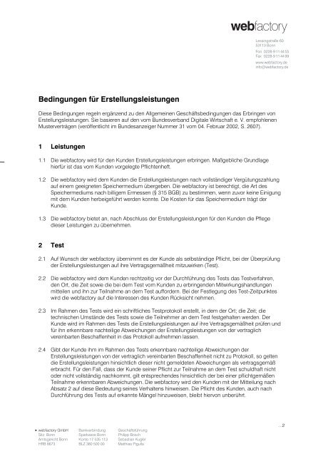 webfactory GmbH