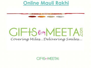 Buy Online Mauli Rakhi