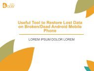 Useful Tool to Restore Lost Data on BrokenDead Android Mobile Phone