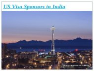 US Visa Sponsors in India