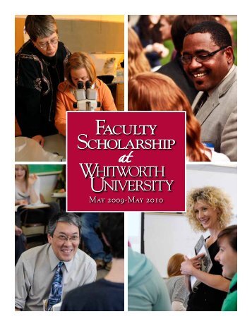 Faculty Scholarship Faculty Scholarship - Whitworth University