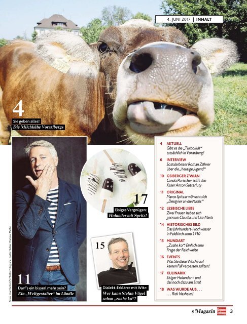 s'Magazin usm Ländle, 4. Juni 2017