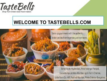 Welcome to tastebells.com