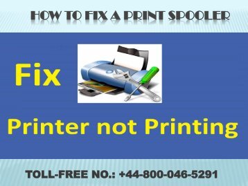 How to fix a print spooler| Brother Printer Help +44 800-046-5291 