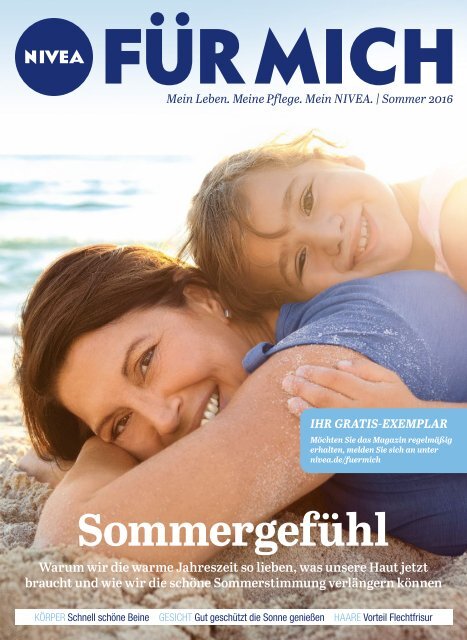 NIVEA FÜR MICH Magazin – Sommer 2016