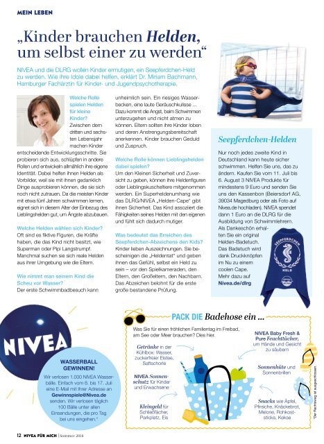 NIVEA FÜR MICH Magazin – Sommer 2016