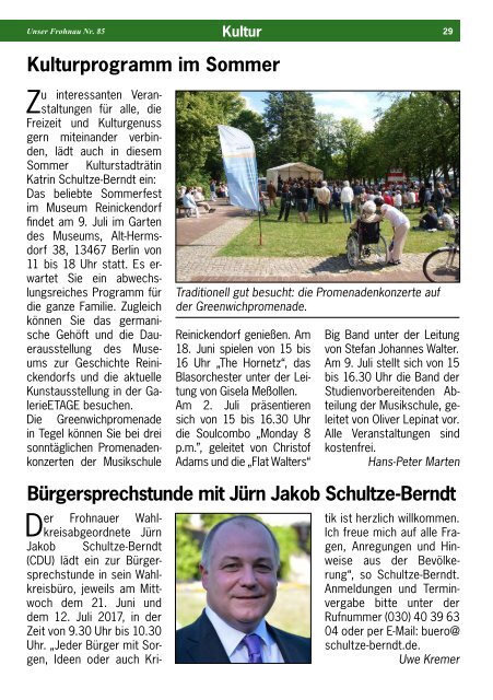 Unser Frohnau 85 (Juni 2017)