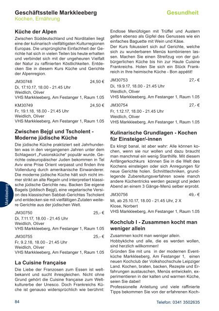 VHS-Leipziger Land - Programmheft-Herbst2017 